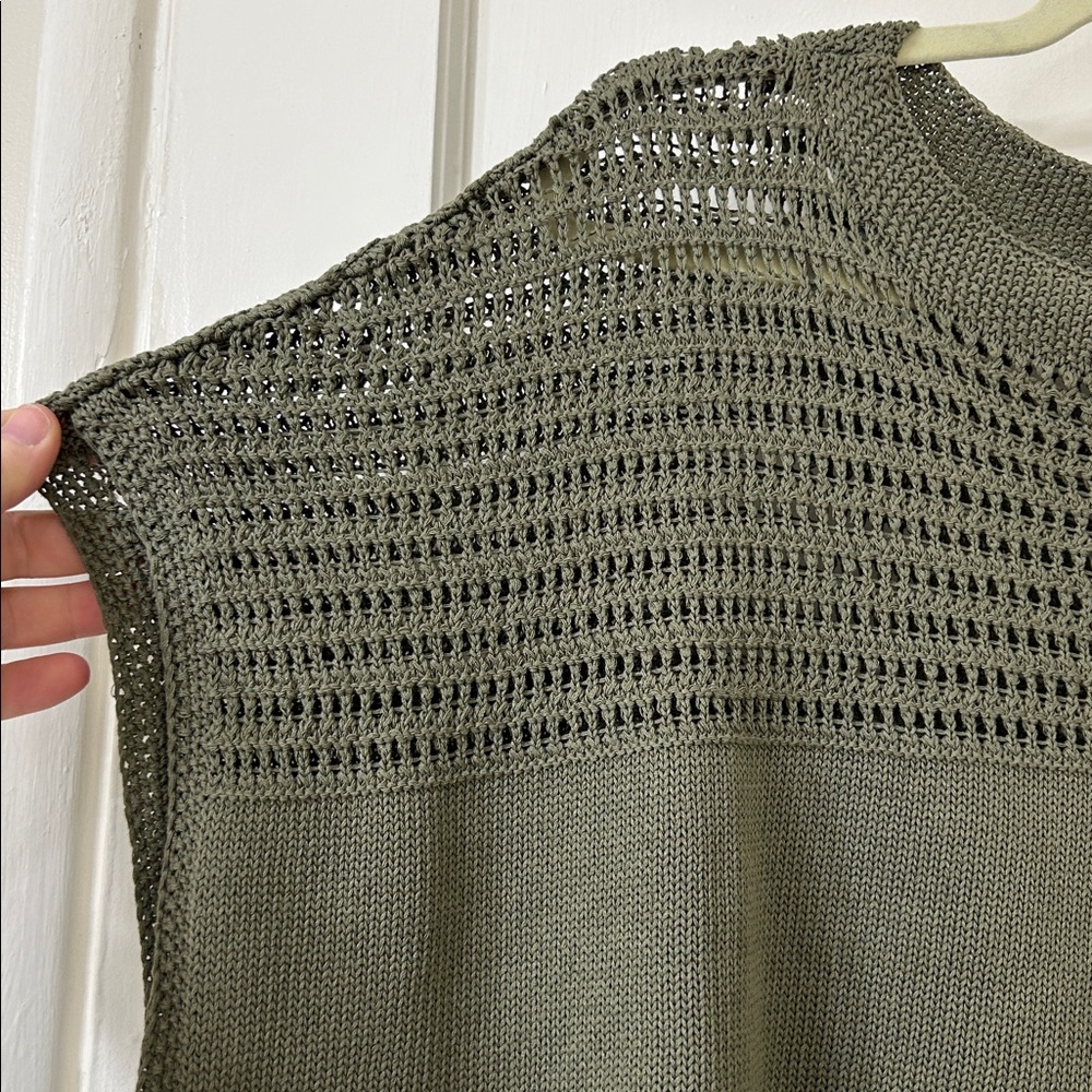 Max Studio Forest Green Knit Top - Picture 3 of 7